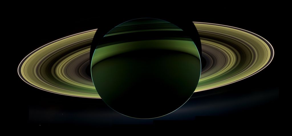 Сатурн, Кольца Сатурна, Темный, HD, 2K, 4K, 5K