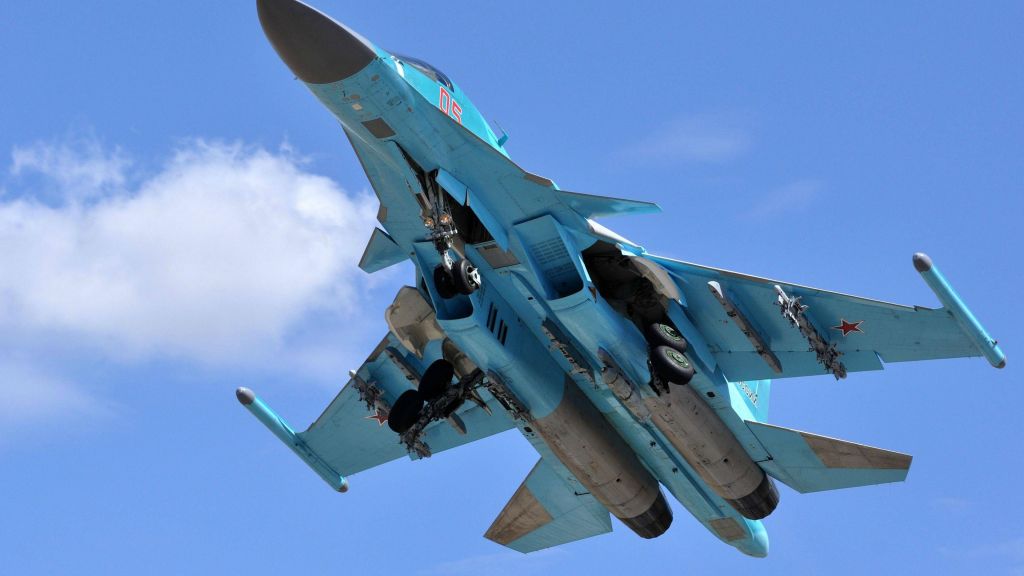 Сухой Су-34, Истребитель, Российская Армия, Воздушные Силы, Россия, HD, 2K, 4K