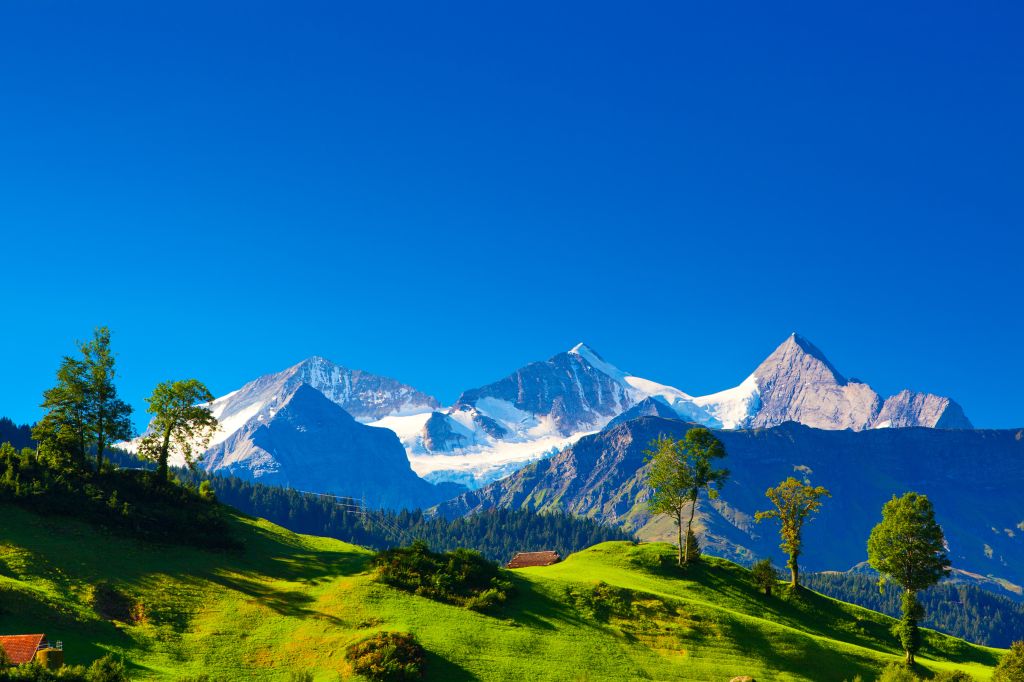 Швейцария, Альпы, Пейзаж, HD, 2K