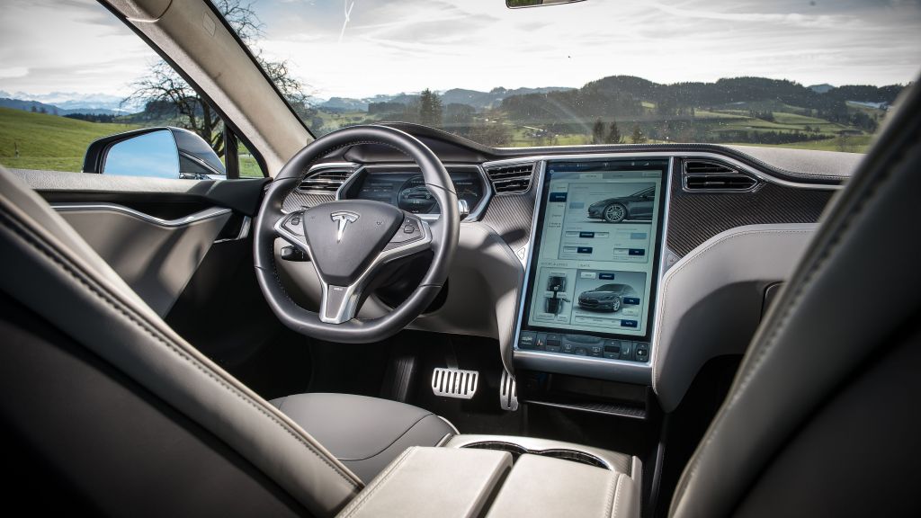 Tesla Model S, Электромобили, Tesla Motors, Скорость, Дорога, Обзор, Интерьер, Тест-Драйв, HD, 2K, 4K, 5K
