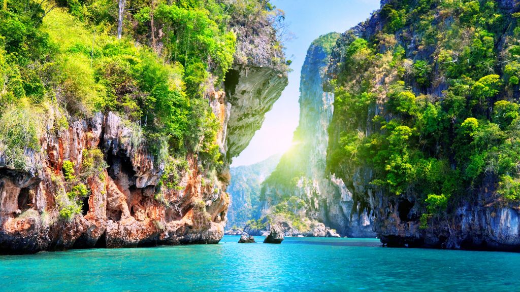 Таиланд, Паттайя, Пляж, Океан, Горы, Лучшие Места Для Дайвинга В Мире, HD, 2K, 4K, 5K