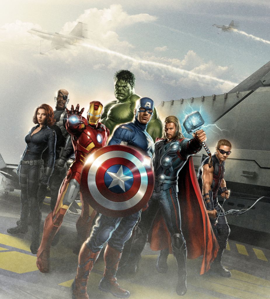 Мстители, Железный Человек, Капитан Америка, Халк, Тор, Черная Вдова, Соколиный Глаз, Ник Фьюри, HD, 2K, 4K