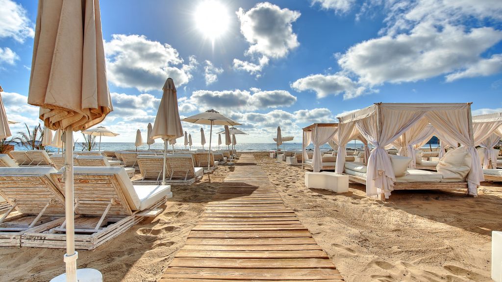 Ushuaia Beach Hotel, Ибица, Лучшие Пляжи Мира, Туризм, Путешествия, Курорт, Отпуск, Пляж, Песок, HD, 2K, 4K